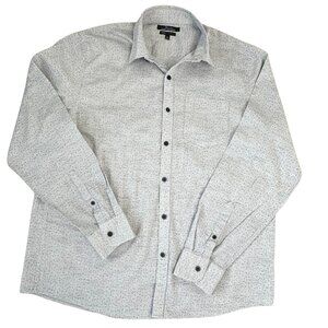 Marc Anthony Mens Slim Fit Dress Shirt Gray/Blue Adult Size X-Large Pre-owned